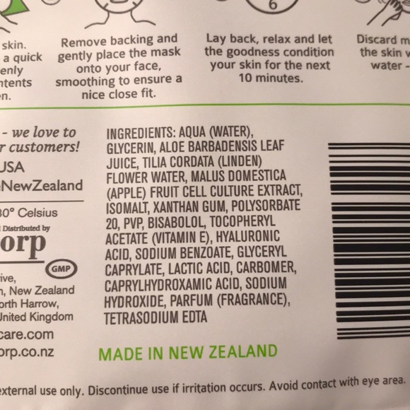 🍀 by Nature 🍀 Apple Rejuvenating Face Mask - Lot 5 NEW AUTH NEW ZEALAND 🍀 - Picture 4 of 4